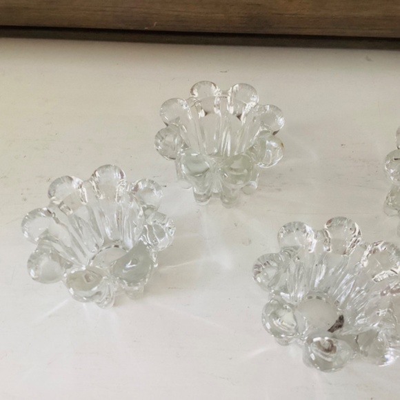 2 Sets Vintage Crystal Candle Holders Robert Alan Candle Company Original Boxes - Picture 4 of 12